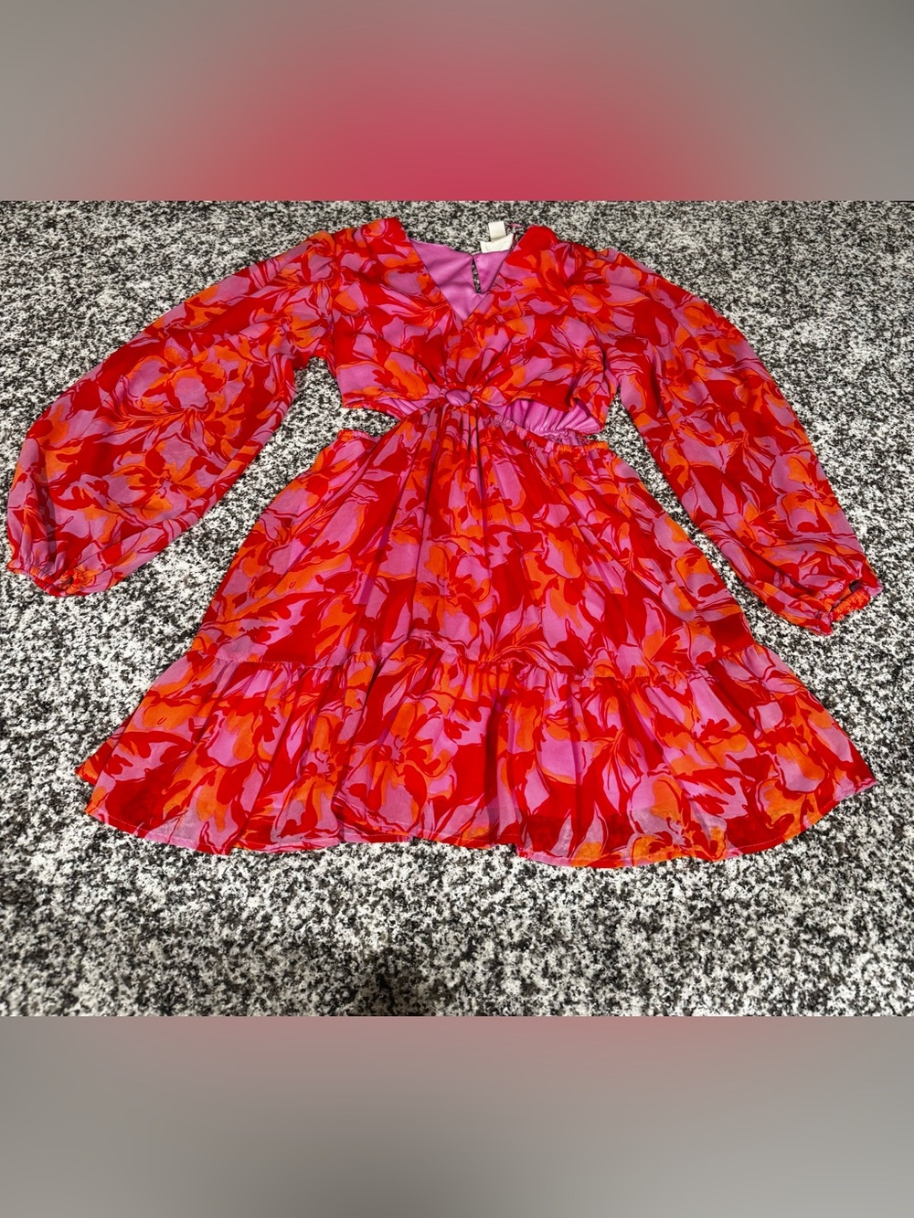 Jessica Simpson Red & Pink Dress